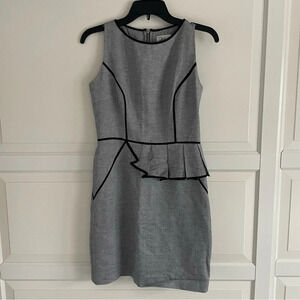 Millie linen blend tweed peplum sheath dress 30616